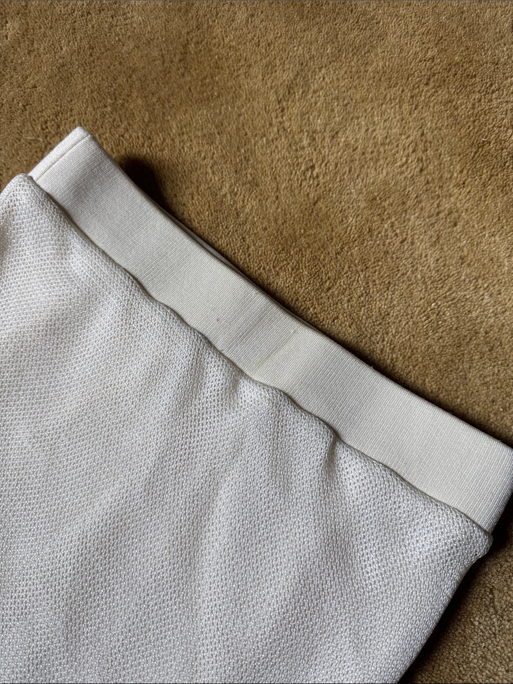 Helmut Lang White Two-Tone Midi Pencil Skirt - Picture 11 of 14